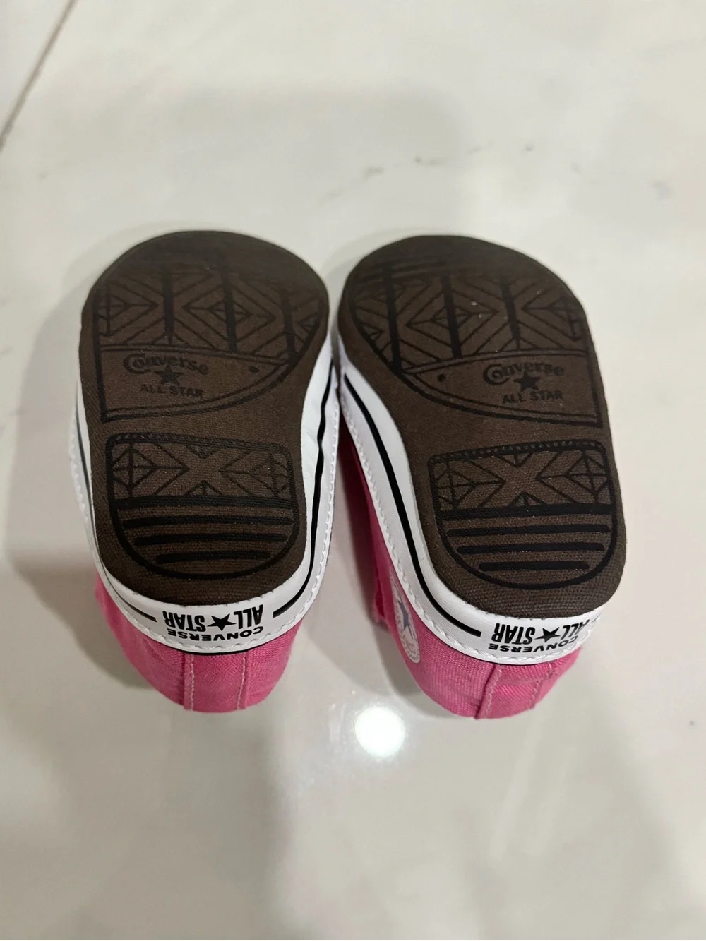 Converse Kids Pink Canvas Sneakers with White Accents